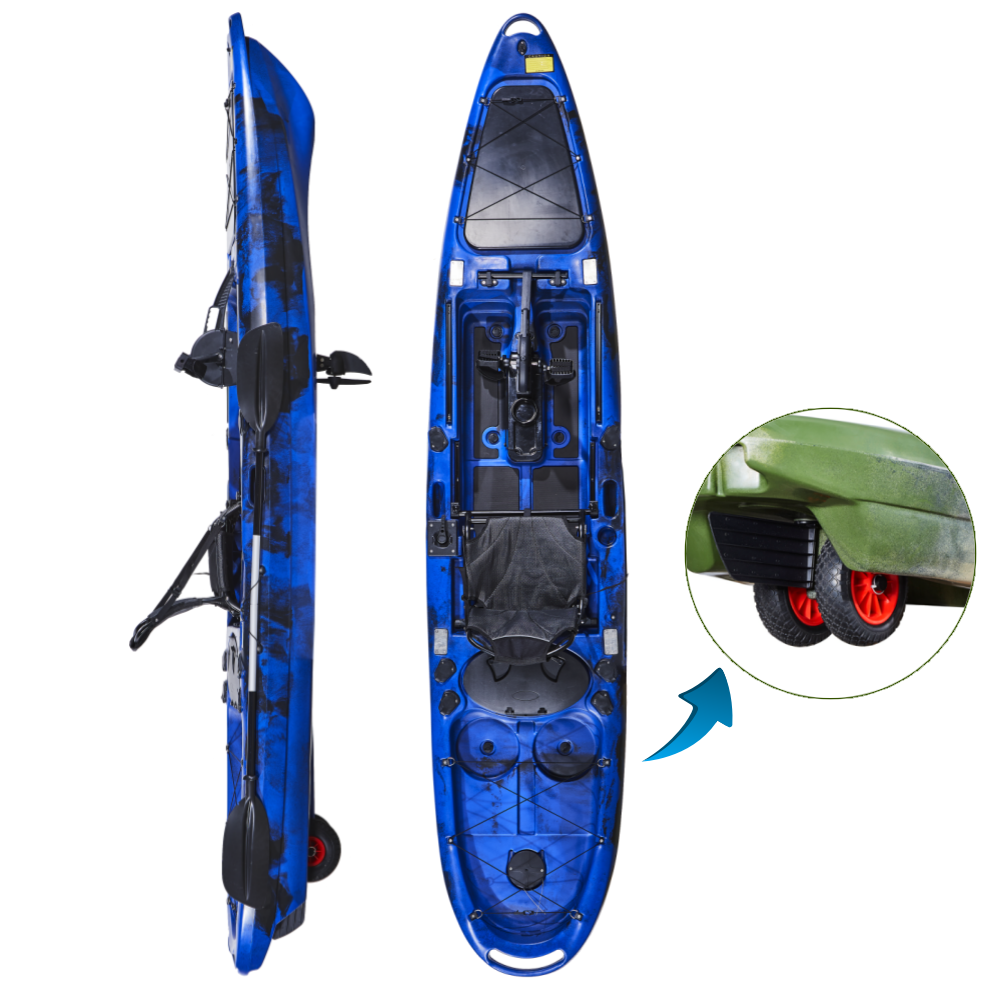 Fishing Kayak Seat - LSF 13ft One-Person Pedal Drive Fishing