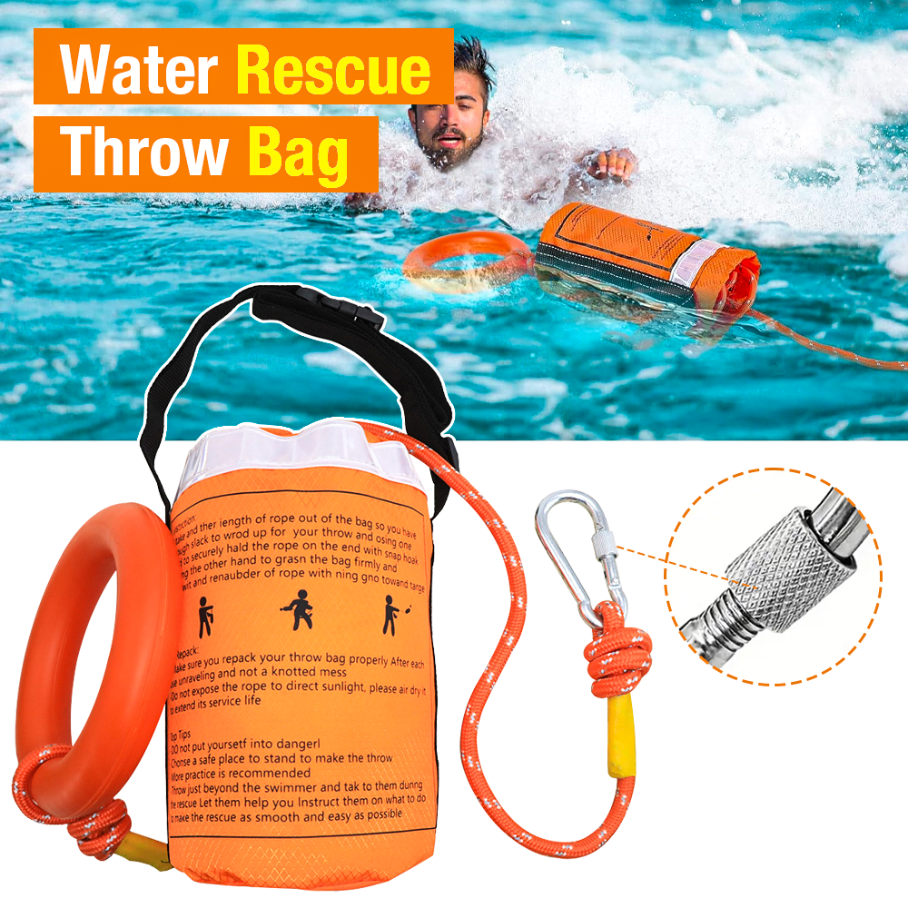 1SET Water Rescue Throw Bag, w - огляд і ціна Fishing Kayak Crate