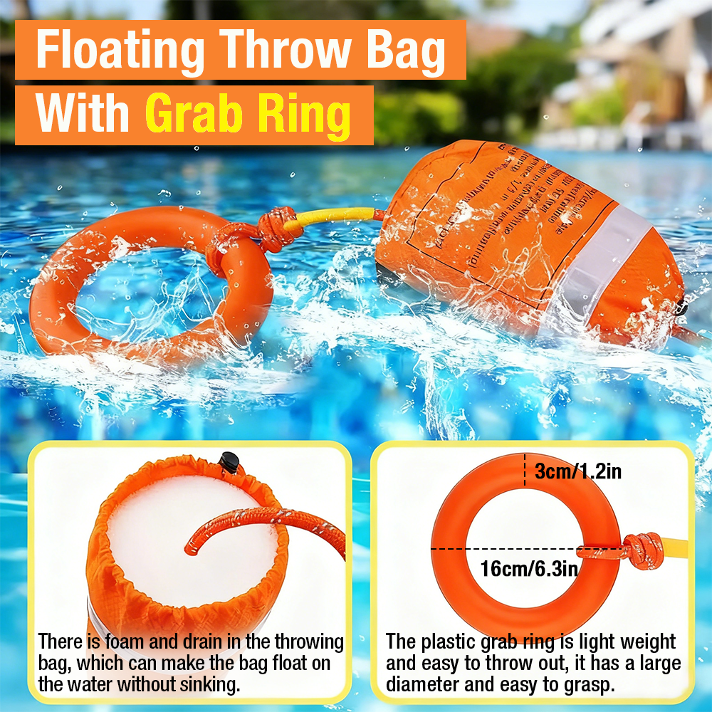 1SET Water Rescue Throw Bag, w - огляд і ціна Fishing Kayak Crate