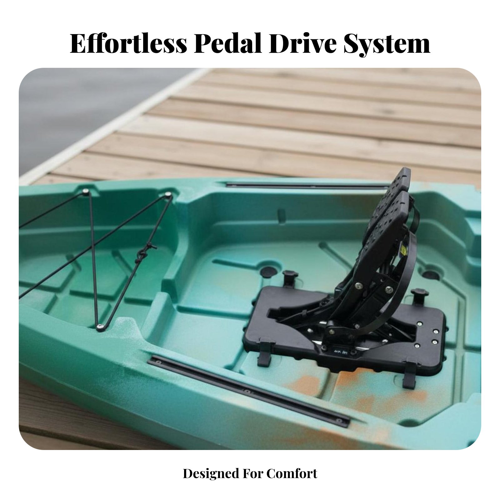 Pedal Drive Fishing Boat Folda - огляд і ціна Fishing Kayak Inflatable