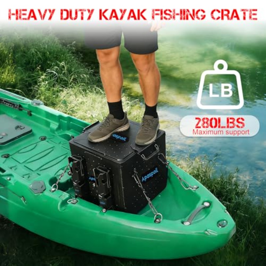Kayak Fishing Crate with 4 Rod - огляд і ціна Fishing Kayak Crate
