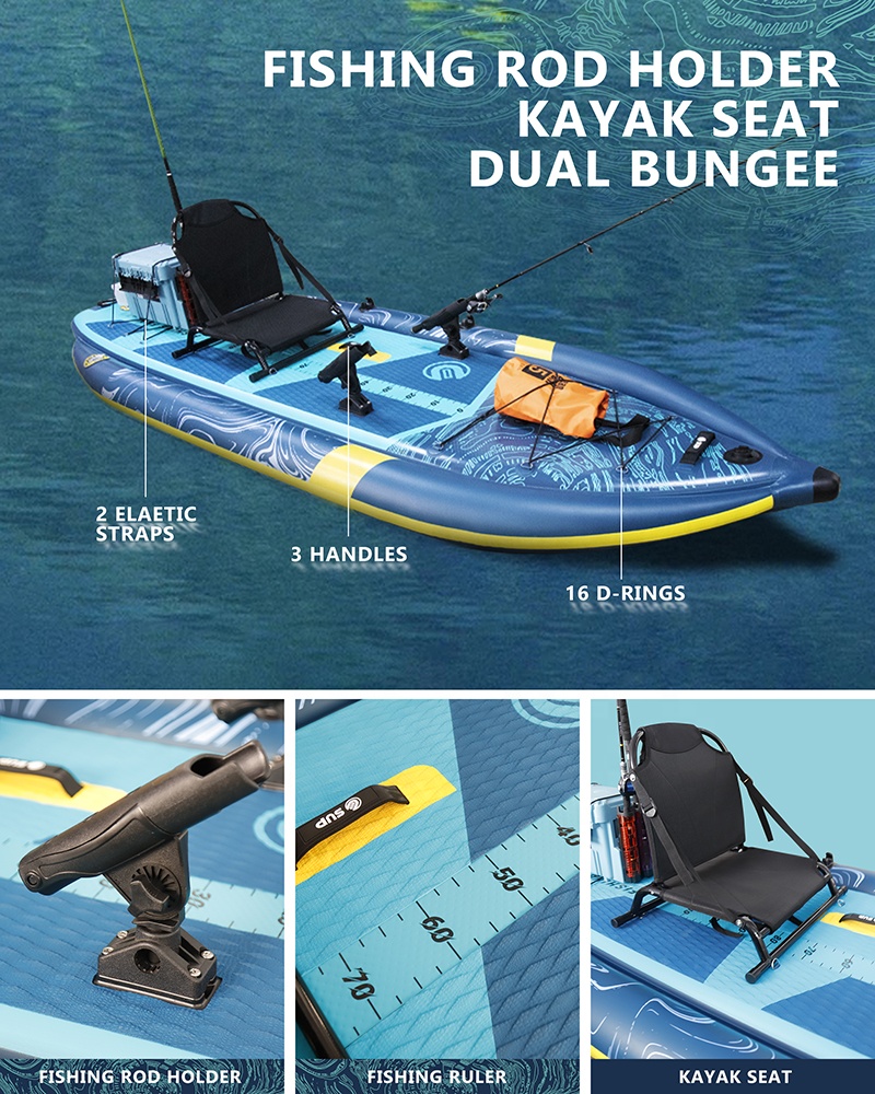 Three Air Chamber Inflatable F - огляд і ціна Fishing Kayak Rod Holder